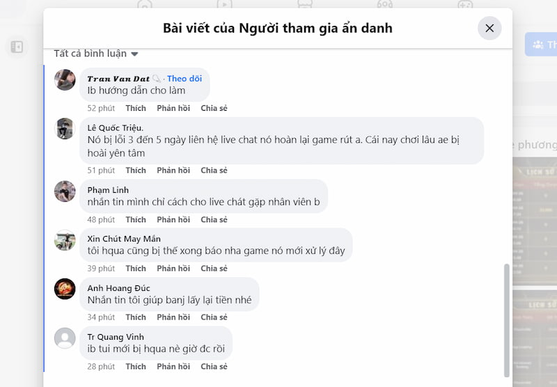 Hướng xử lý từ thành viên khác